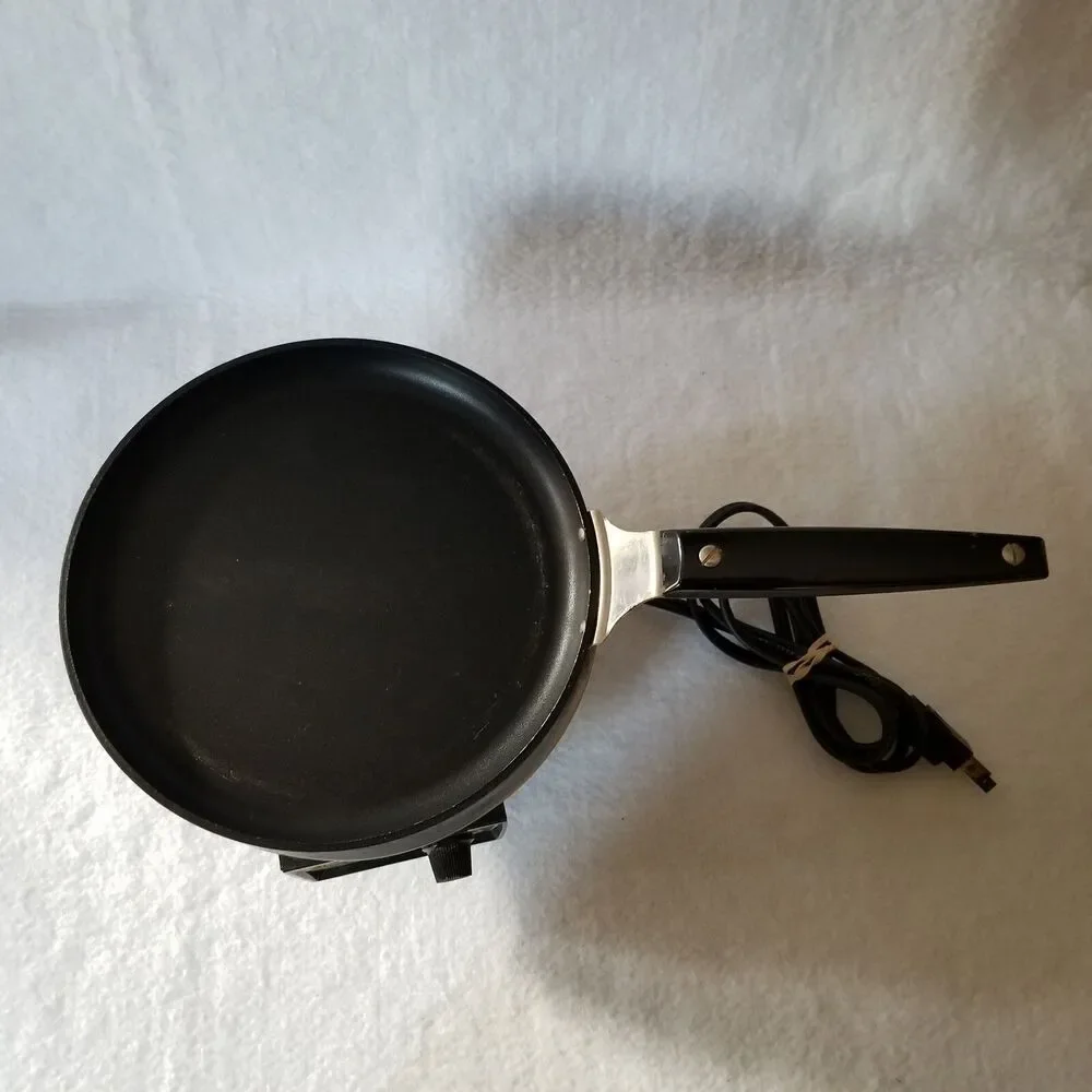 Vintage Sunbeam M'sieur Crepe Electric Crepemaker w/ Original Pan Model 30-1A